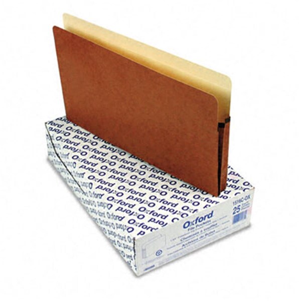 Esselte Pendaflex 1 3/4 Expansion File Pocket Manila/Red Fiber Legal, 25PK 1516COX - main